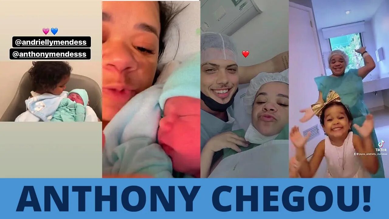 Nasceu Anthony o irmãozinho de Andrielly Mendes