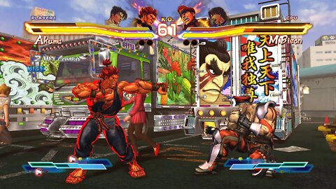 Street Fighter X Tekken: Jin & Akuma vs M. Bison & Lei - 2K 1440p