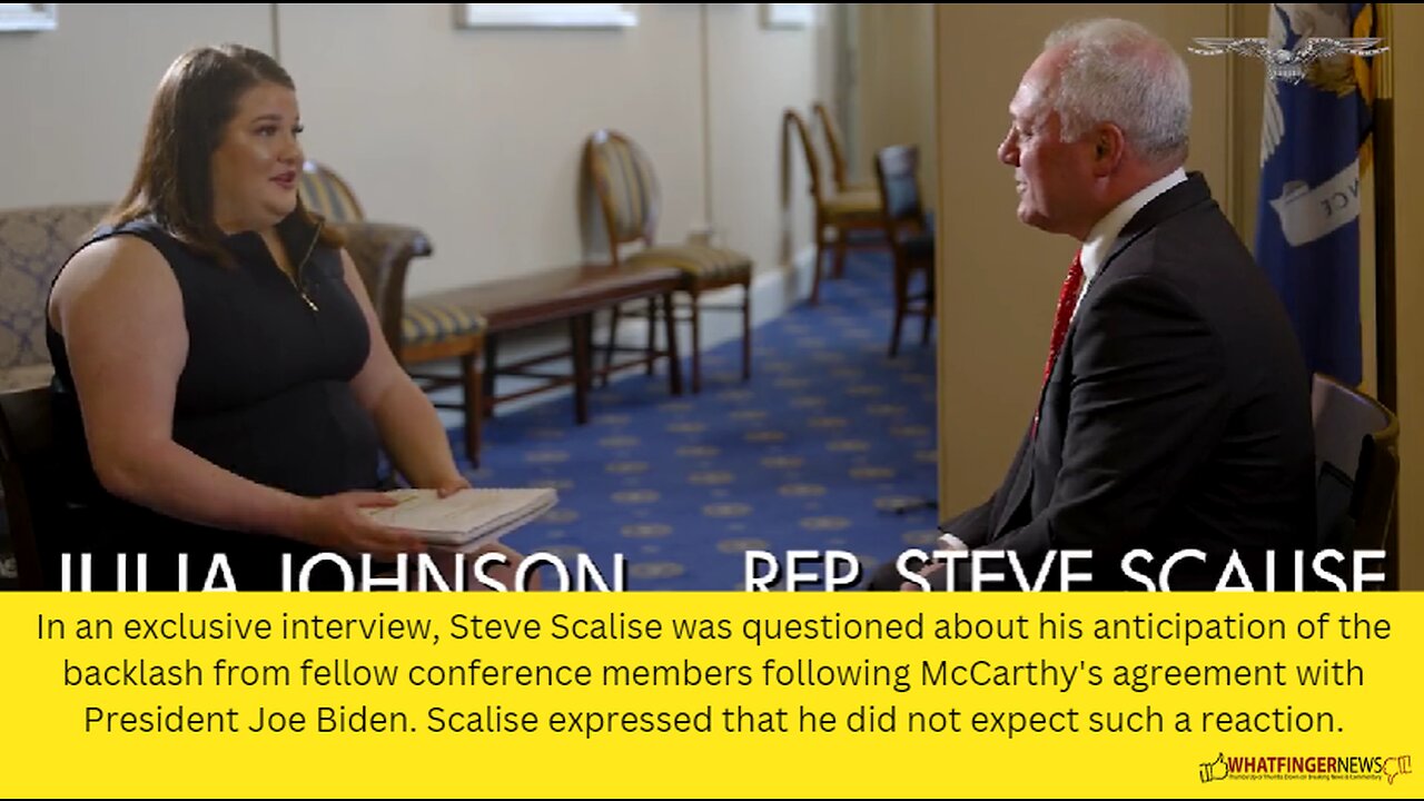 In an exclusive interview, Steve Scalise was questioned about his anticipation of the backlash