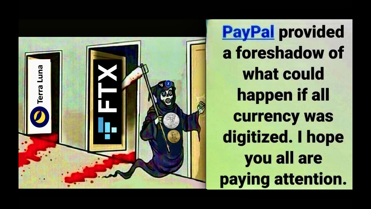 Dollar Crash Coming Paypal FTX Foreshadow Central Bank Digital Currency Nightmare - Alameda Research