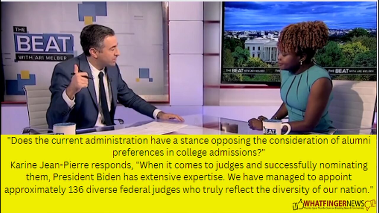 Does the current administration have a stance opposing the consideration of alumni preferences