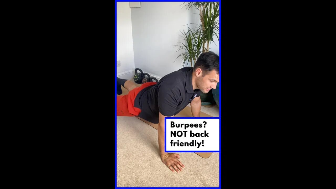 😱 AVOID Burpees When You Have Back Pain 😱 #Shorts