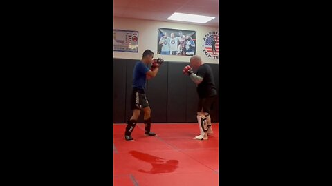 Turn successful, low kicks into a faint entrance for a single leg.