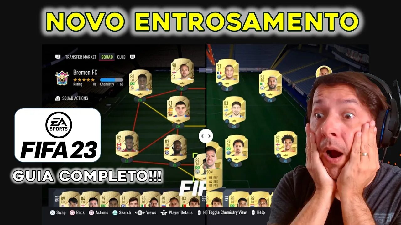 NOVO ENTROSAMENTO NO FIFA: GUIA COMPLETO DAS NOVIDADES!!! FIFA 23 ULTIMATE TEAM - PS5