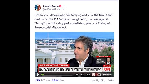 Donald J Trump TS post Mar 22, 2023, 11:20 PM