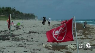 Warnings about rip currents after swimmer dies off Palm Beach