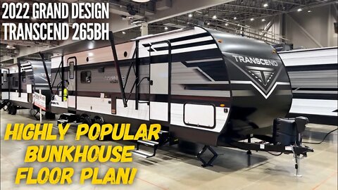 Incredibly Popular Bunkhouse Floor Plan! 2022 Grand Design Transcend 265BH