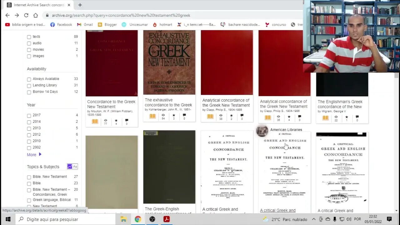 Concordância do novo testamento grego como usar