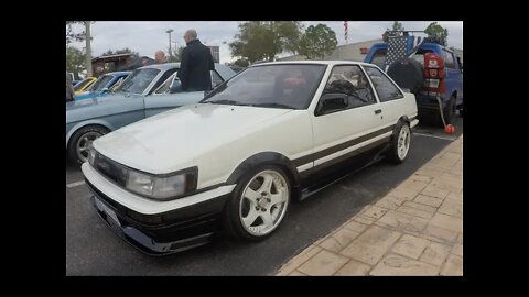 HARLEYDAVIDSON CARMEET IN BRANDON TAMPA DRITING REAL AE86 #STANCE #DRIFTING #BAGS#