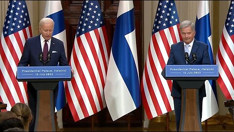 Biden's Brain Freezes In Finland