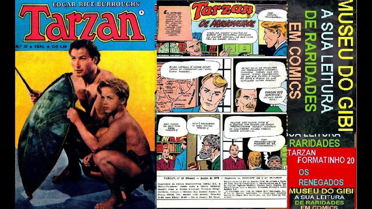 tarzan formatinho 20 os prisioneiros #MUSEUDOGIBI #quadrinhos #comics #manga