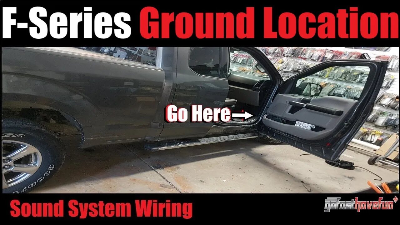 F150, F250 & F350 Aluminium Body Aftermarket Sound System Ground Location | AnthonyJ350