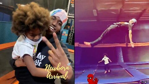 Diddy's Son Christian Surprises Godson Prince At Sky Zone! 🎪