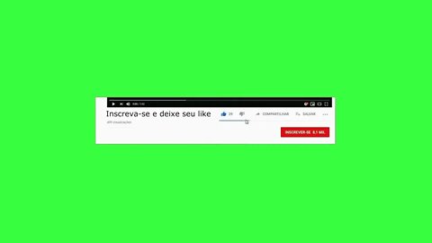 Chroma key botão inscreva-se green screen