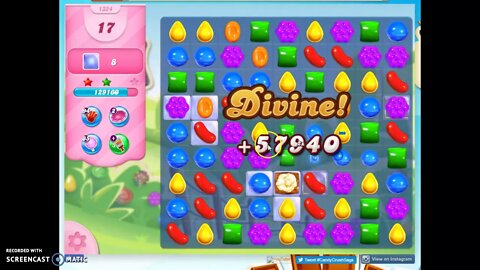 Candy Crush Level 1324 Audio Talkthrough, 3 Stars 0 Boosters
