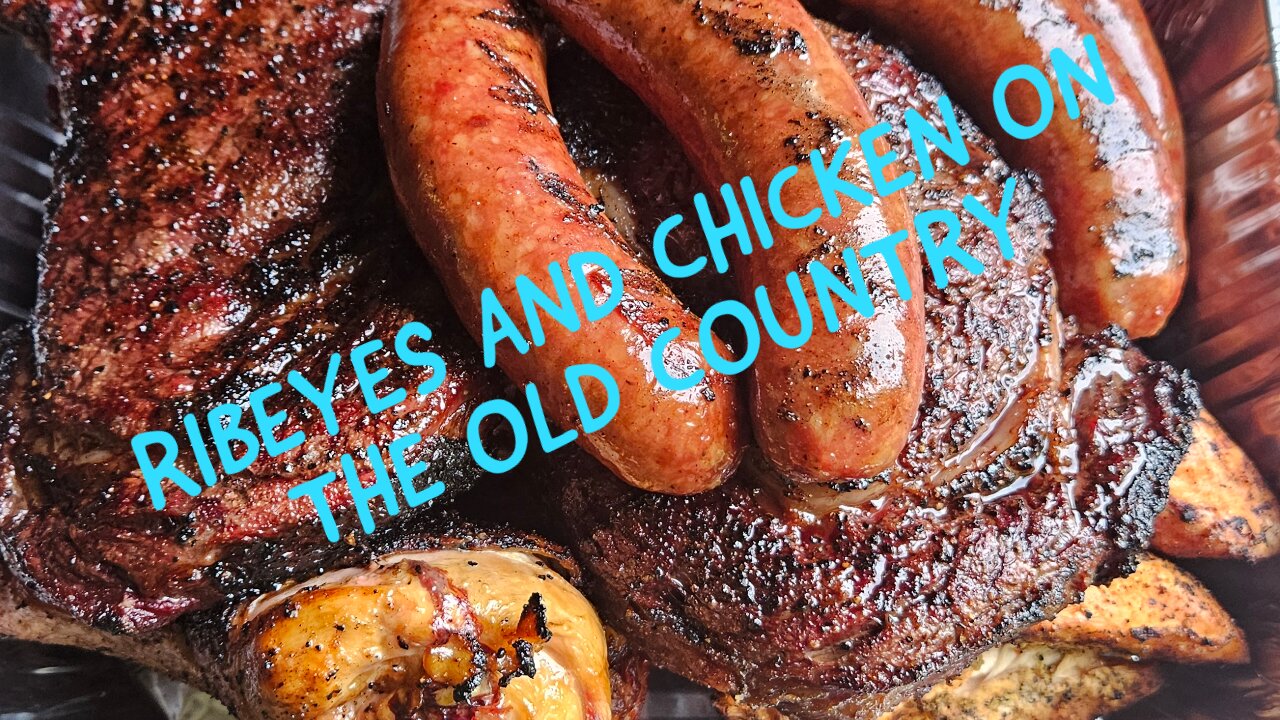 Ribeye Steaks and Chicken on the Old Country Pecos.