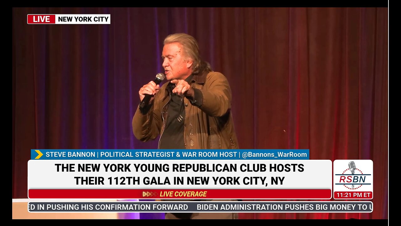 NYYRC 112th Annual Gala Ft. Steve Bannon, Nigel Farage, and Dan Scavino