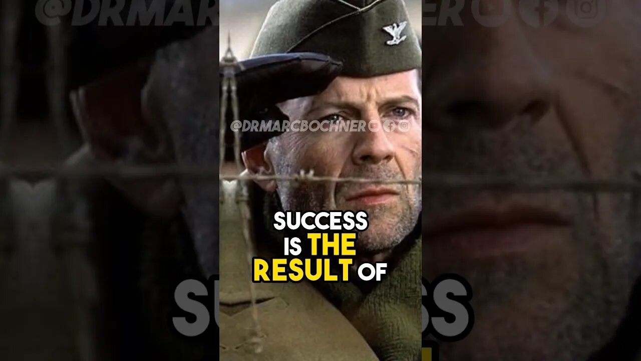 Don't Wait For Luck! #brucewillis #successmotivation #dailydoseofpositivity