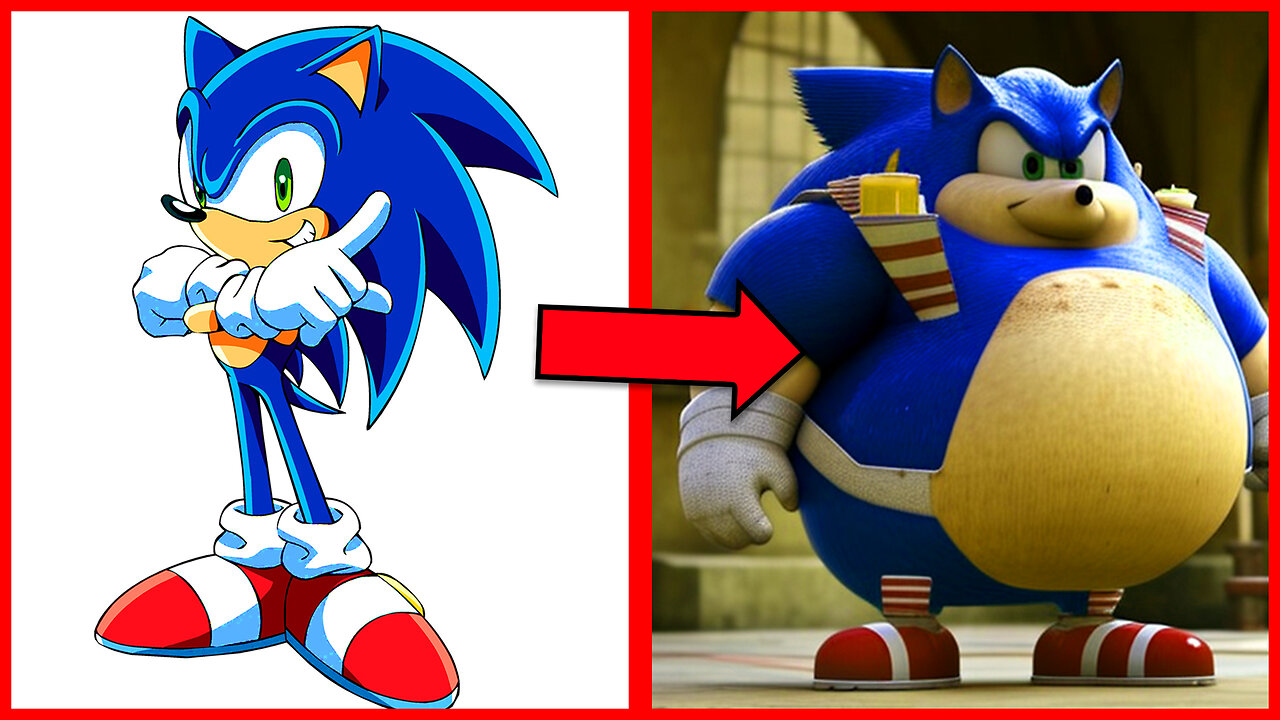 SONIC the Hedgehog ALL CHARACTERS as FAT 2023