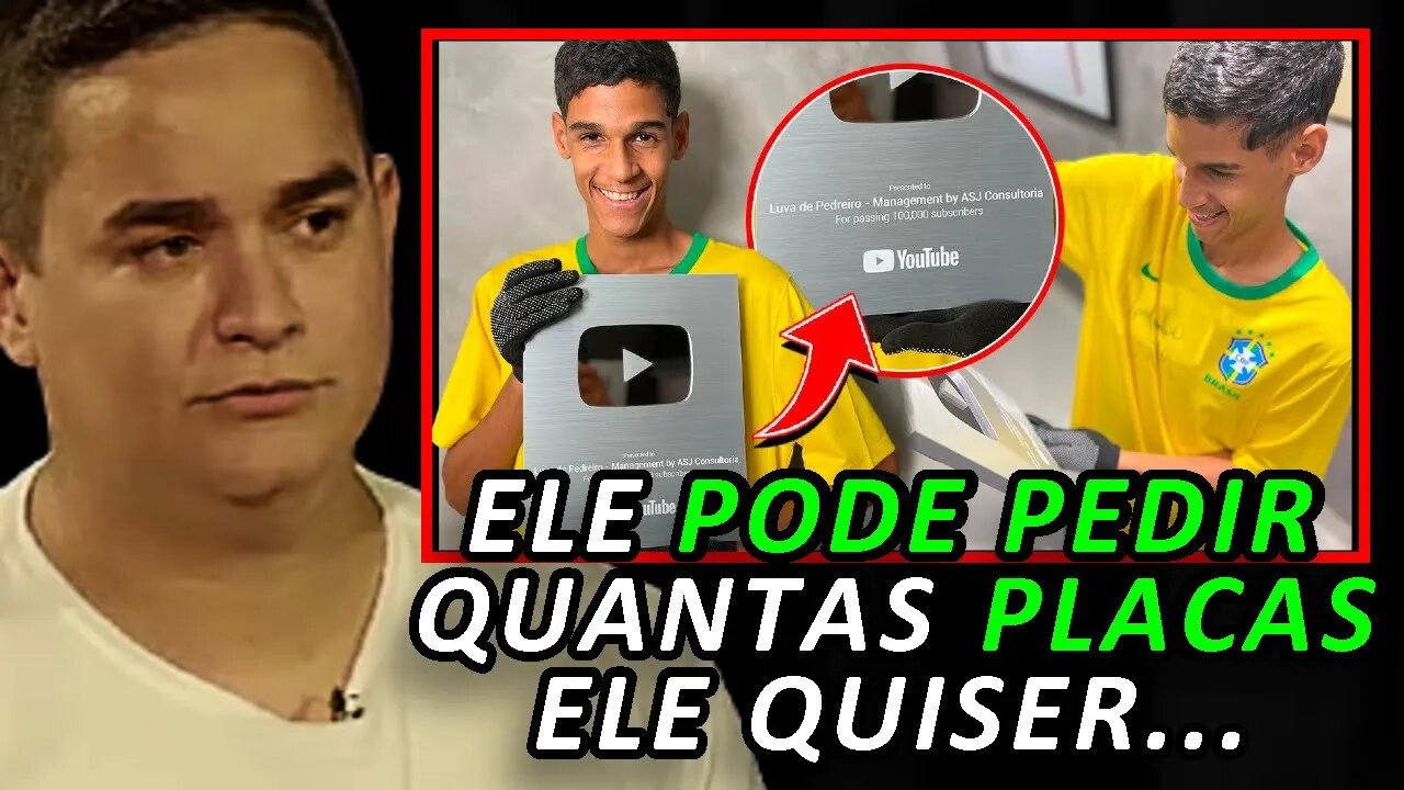 A VERDADE SOBRE A PLACA DO YOUTUBE DO LUVA DE PEDREIRO (Cara a Tapa - Allan Jesus) FlowPah Cortes