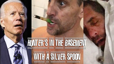 Hunter's in the Basement with a Silver Spoon... 🎸🤘🎼🎵♬