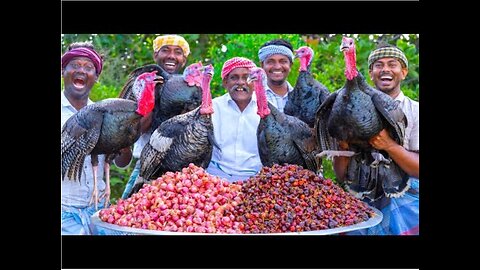 TURKEY FRY | Vaan kozhi varuval | Traditional Village style turkey fry recipe | Vaan kozhi Uppu kari