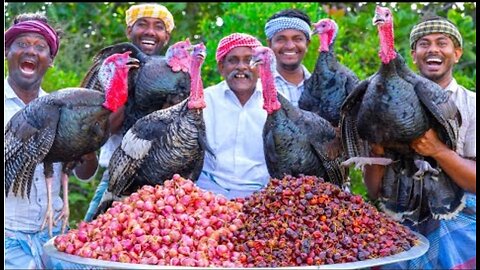 TURKEY FRY | Vaan kozhi varuval | Traditional Village style turkey fry recipe | Vaan kozhi Uppu kari