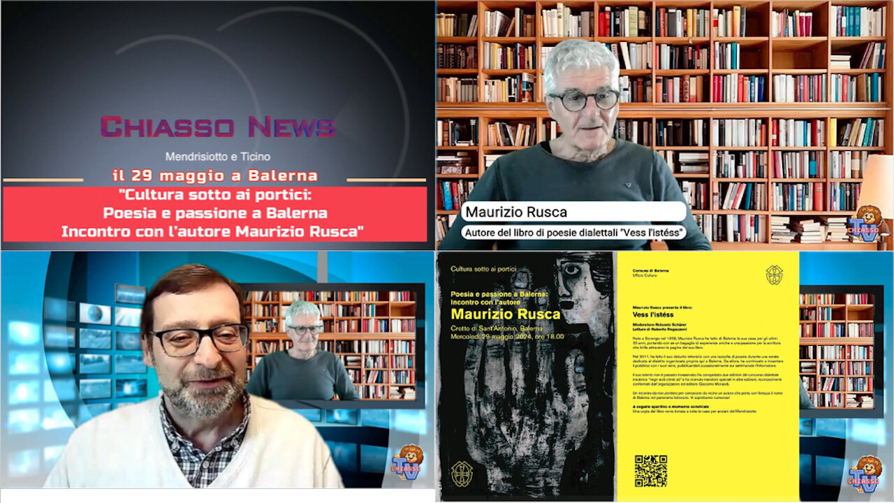 Poesia e passione a Balerna - Incontro con Maurizio Rusca