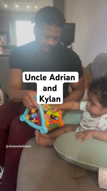Uncle Adrian and Kylan #success #motivational #goals #family #babysitting #life #fitness #babyboy