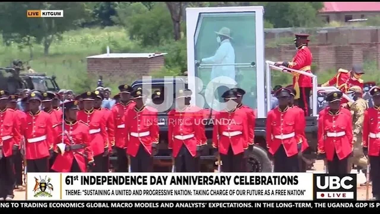 PRESIDENT MUSEVENI INSPECTS PARADES AT THE 61st INDEPENEDENCE DAY ANNIVERSARY CELEBRATIONS