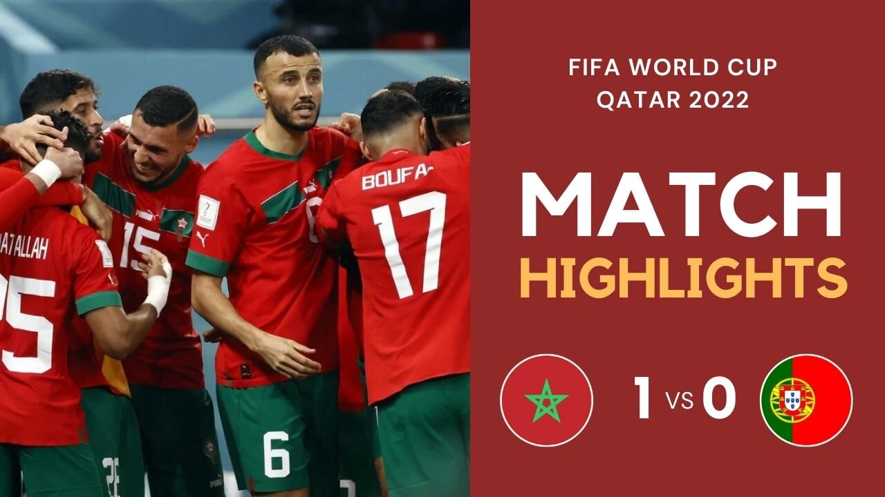 Match Highlights - Morocco 1 vs 0 Portugal - FIFA World Cup Qatar 2022 | Famous Football