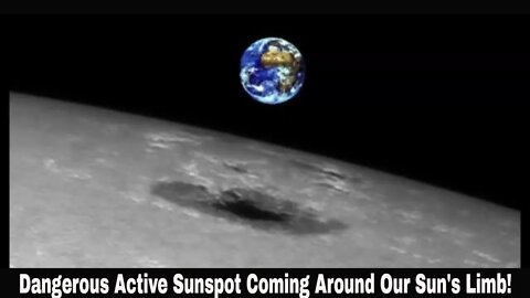 Huge Active Sunspot Coming Around Limb Crackling M-Flares Constantly!