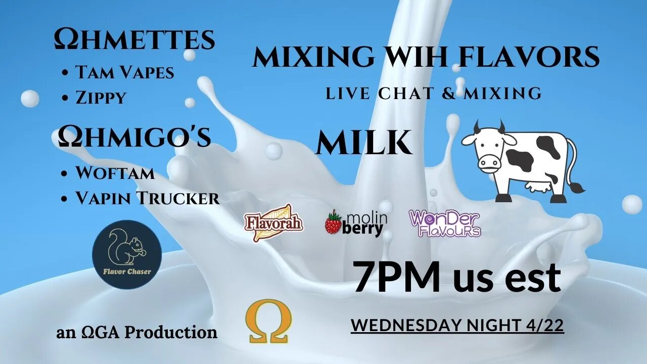 Mixing with Flavors: Milk, It does us good