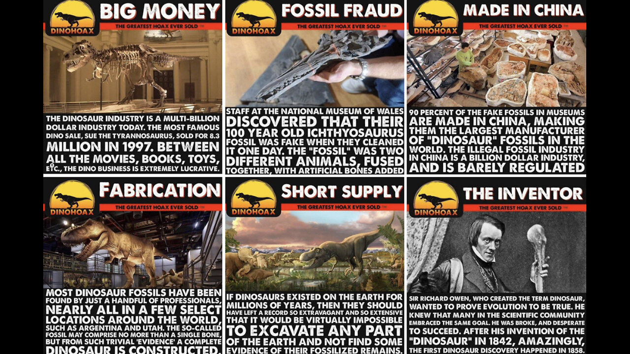 🌏🐲 Evolution & Dinosaurs Debunked: It Is All Fake❗️▪️ Manipulated, Lost History of Earth 👀