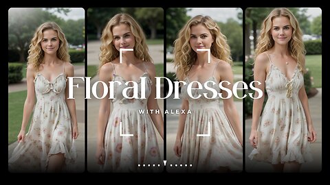 Alexa Models Stunningly Sexy Floral Sundresses