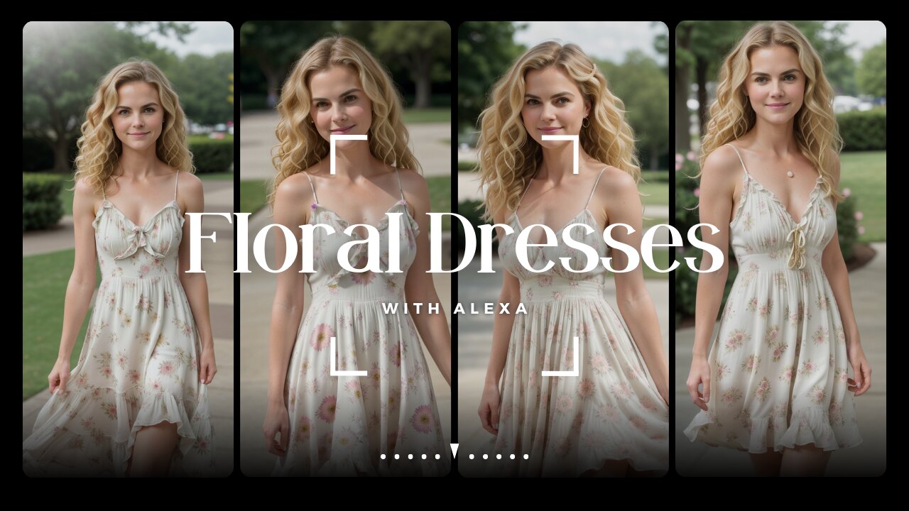 Alexa Models Stunningly Sexy Floral Sundresses