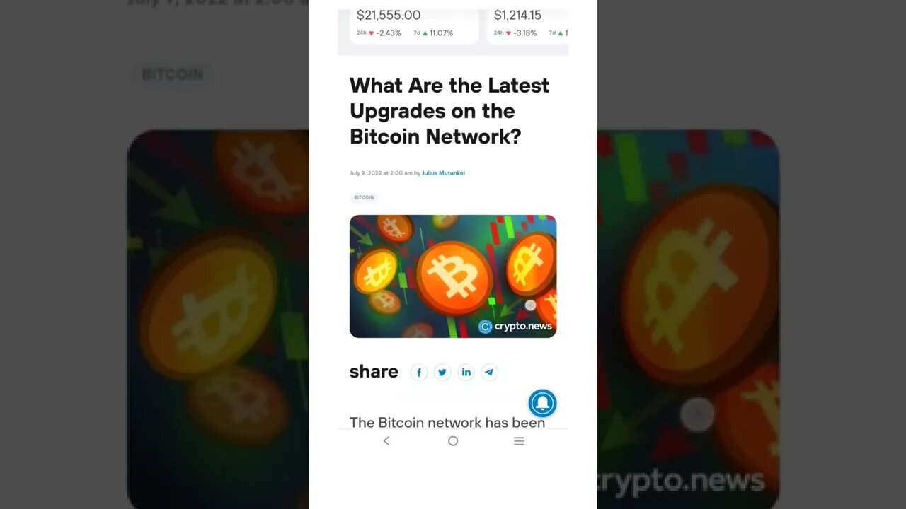 What Are the Latest Upgrades on the Bitcoin Network? #cryptomash #cryptomashnews #bitcoin