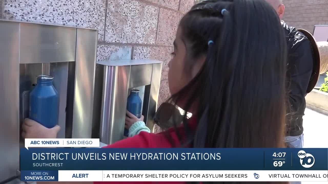 San Diego Unified unveils new hydration stations