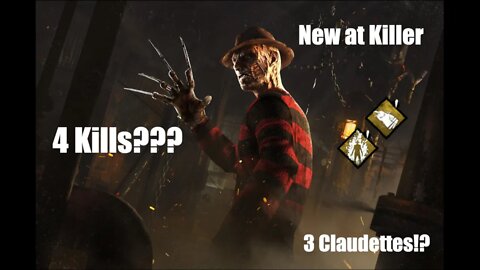 NEWBIE KILLER GETS 4 EASY KILLS!?!?!?!? -Freddy Main- Dead by Daylight