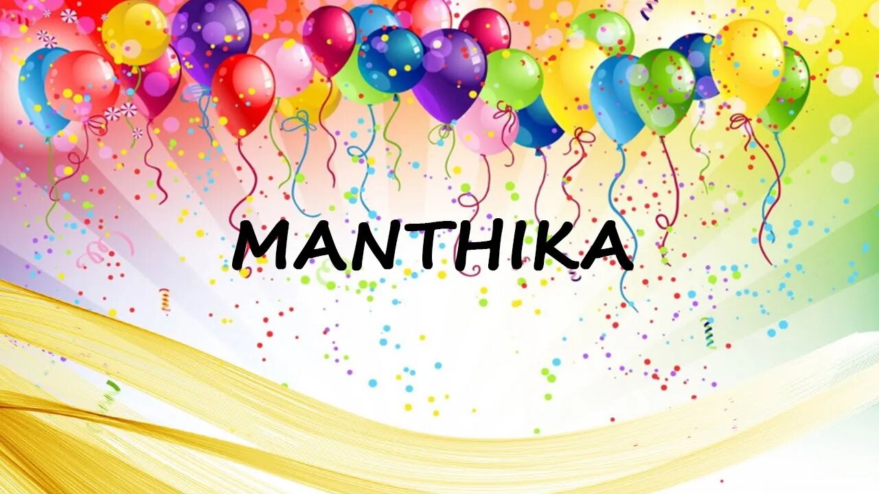 Happy Birthday to Manthika - Birthday Wish From Birthday Bash
