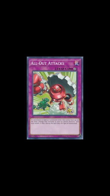 Yu-Gi-Oh! Duel Links - The Continuous Trap, All-Out Attacks! (Duelist Kingdom SR Card) #shorts