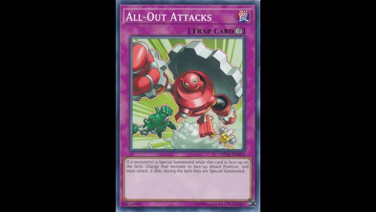 Yu-Gi-Oh! Duel Links - The Continuous Trap, All-Out Attacks! (Duelist Kingdom SR Card) #shorts