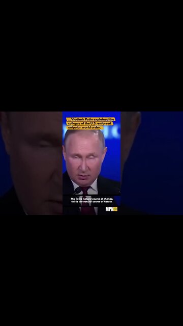 Putin Gives Speech on the End of the Multipolar World Order
