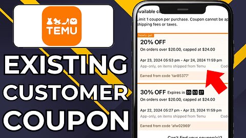 HOW TO GET TEMU COUPONS FOR EXISTING CUSTOMERS