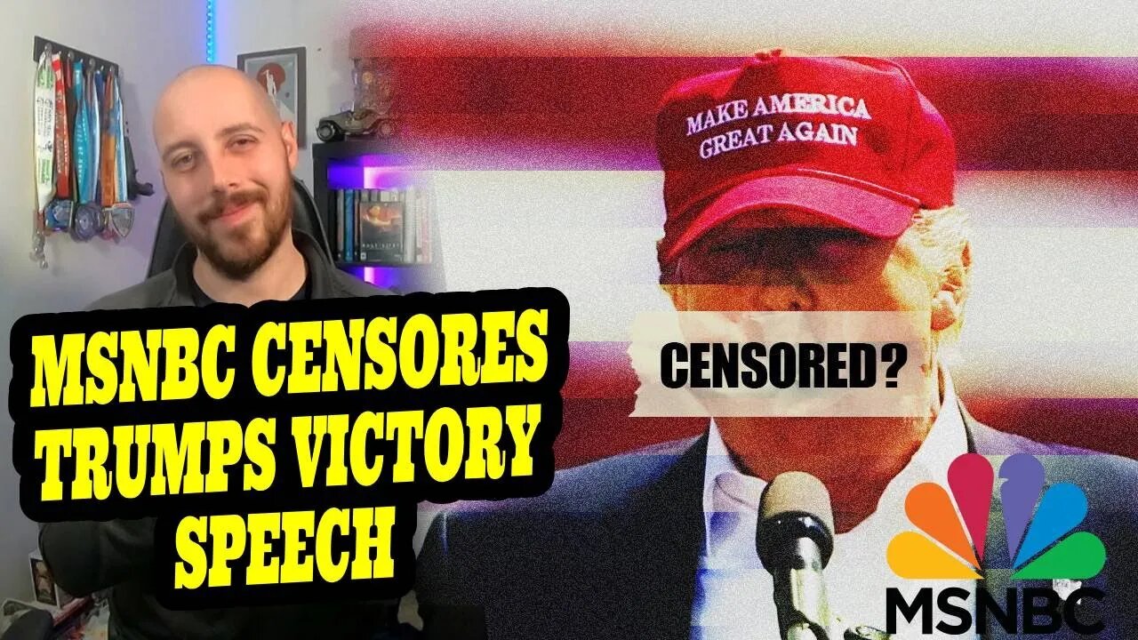 MSNBC Continues To Censor Trumps Victory Speech