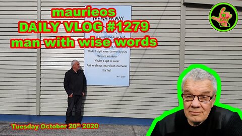 maurieos DAILY VLOG #1279 man with wise words