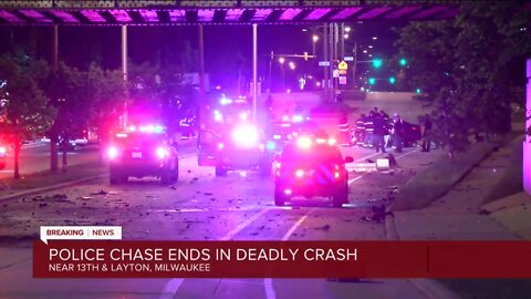 Police chase ends in deadly crash near 13th and Layton