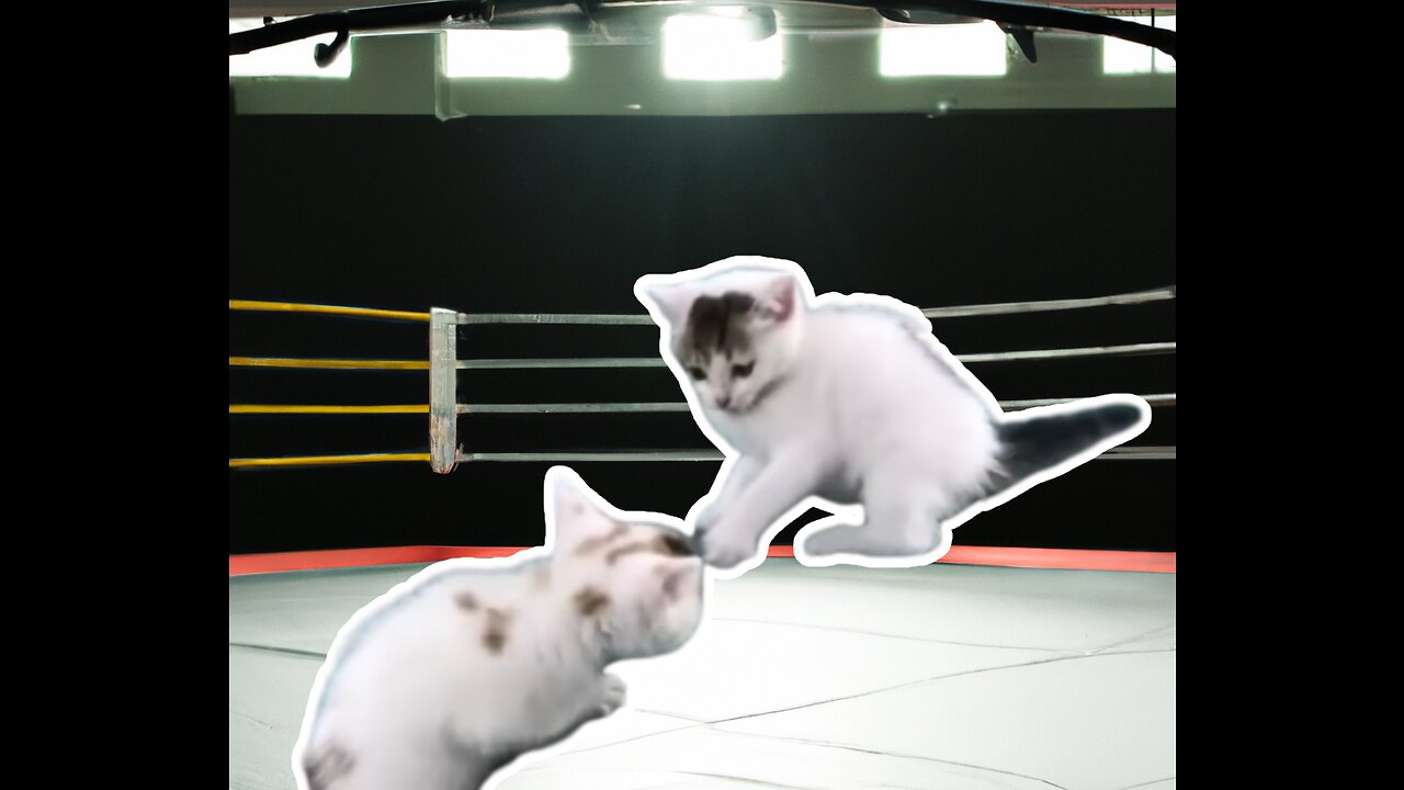 Kitties engage in an epic battle - Funny and cute cat video - 2023