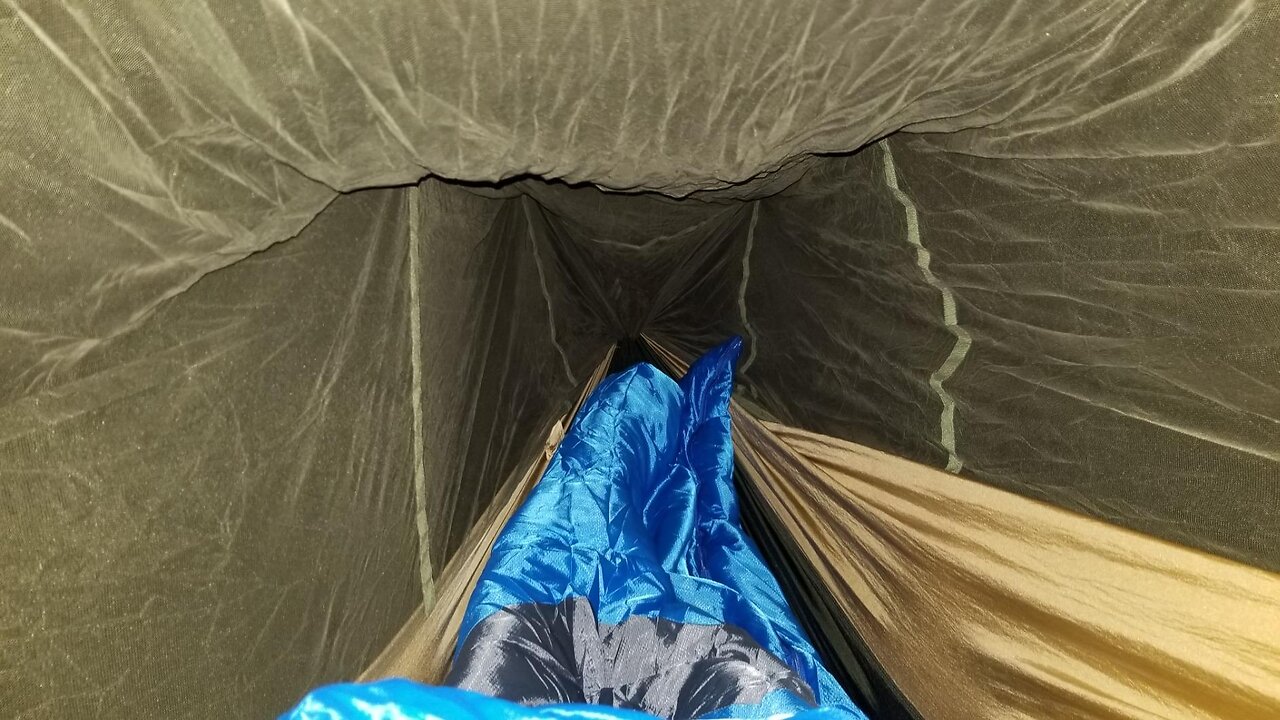 Camping Hammock with Mosquito Net - 2 Person Portable Nylon Hammock Tent for Indoor Backpacking...