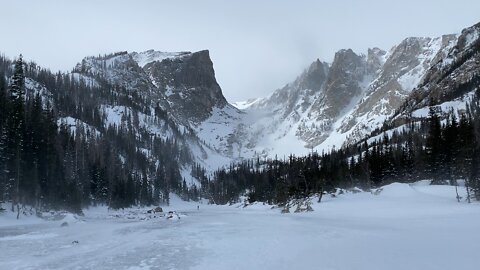 Rocky Mountain National Park - Hallett Peak and Flattop Mountain from Dream Lake